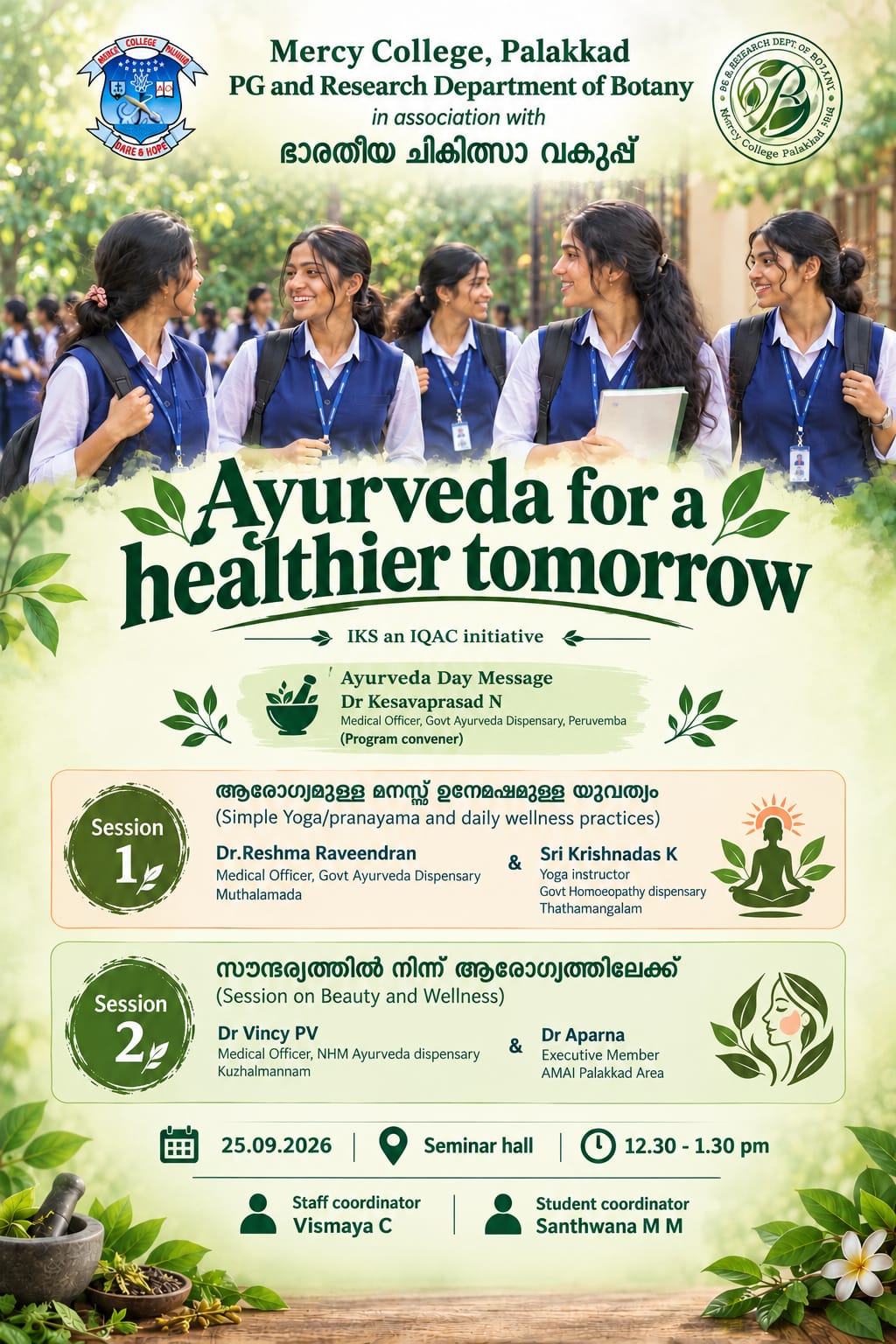 AYURVEDA FOR HEALTHIER TOMORROW